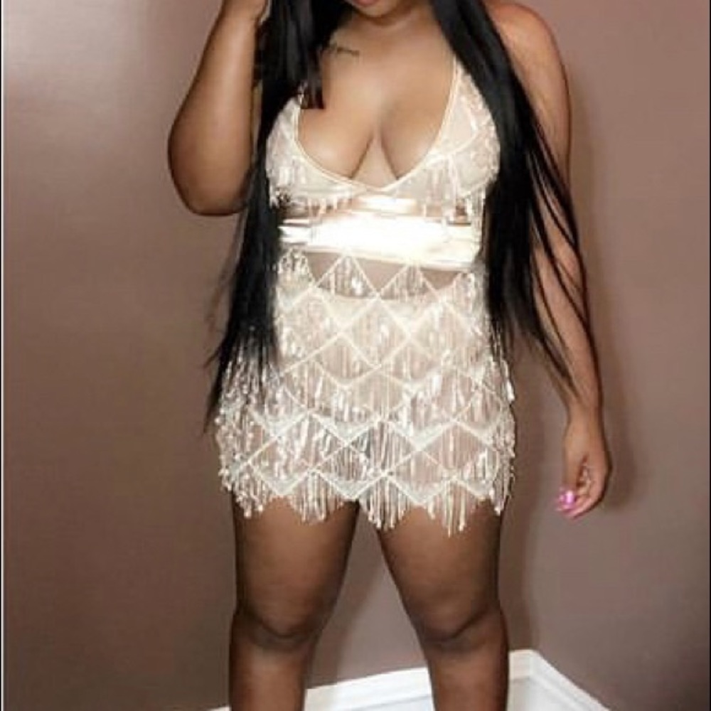 Women’s sequence dress in BLACK